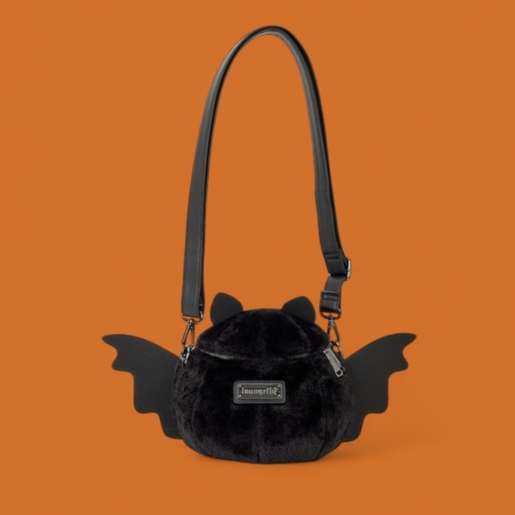 Plush Bat Figural Crossbody Loungefly - Picture 3 of 5